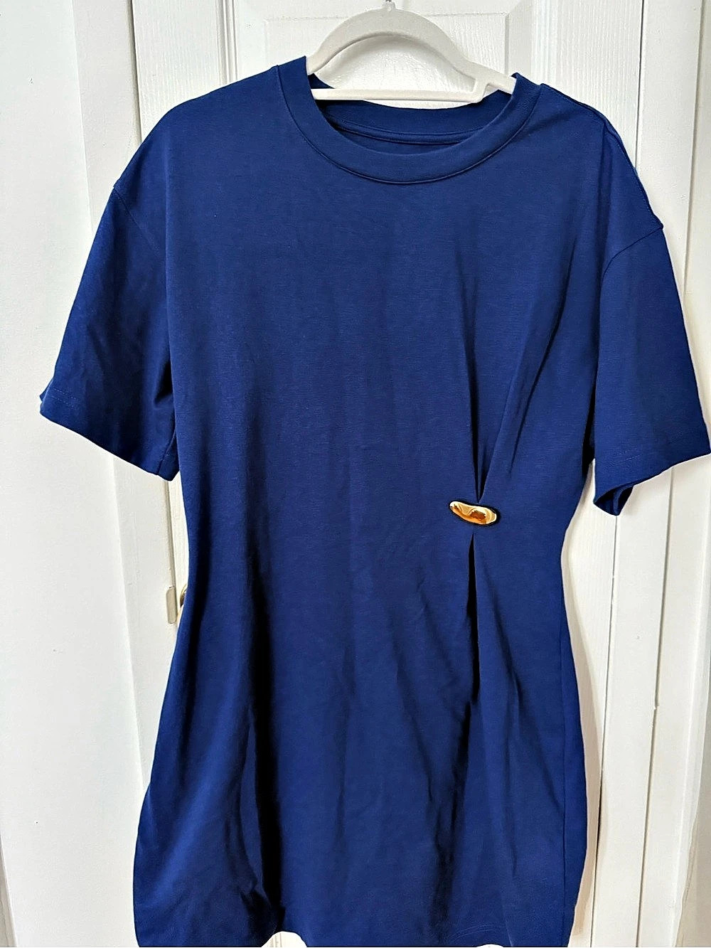 Anthropologie Blue Mini Dress Size Medium NWT
